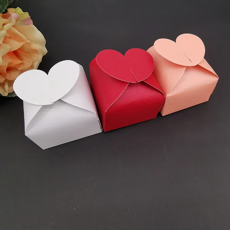 Heart-Shaped Wedding Favor Boxes