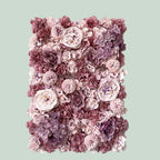 Silk Rose & Peony Flower Wall Panel