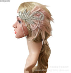 1920s Flapper Feather Headband