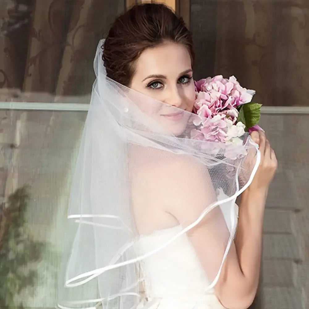 Short Bridal Veil with Comb