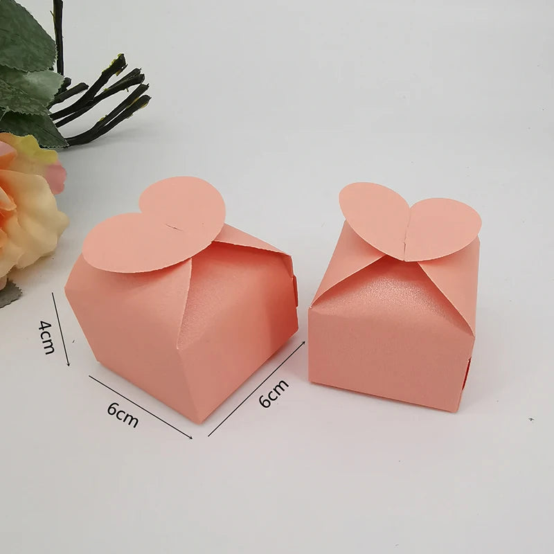 Heart-Shaped Wedding Favor Boxes