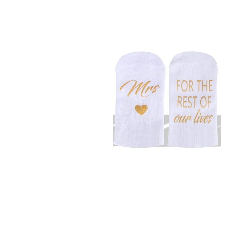 Newlywed Couple Gift Socks