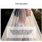 Face-Covered Long Bridal Veil