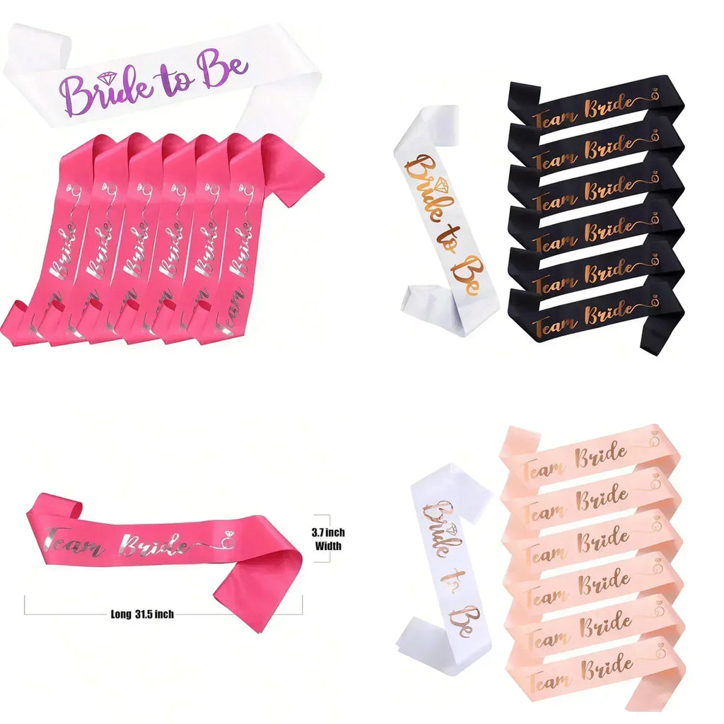 Bride Satin Bachelorette Sash