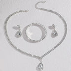 Water Drop Wedding Jewelry Set