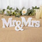 Wooden Mr & Mrs Table Decor