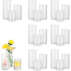 Tall Clear Glass Centerpiece Vase