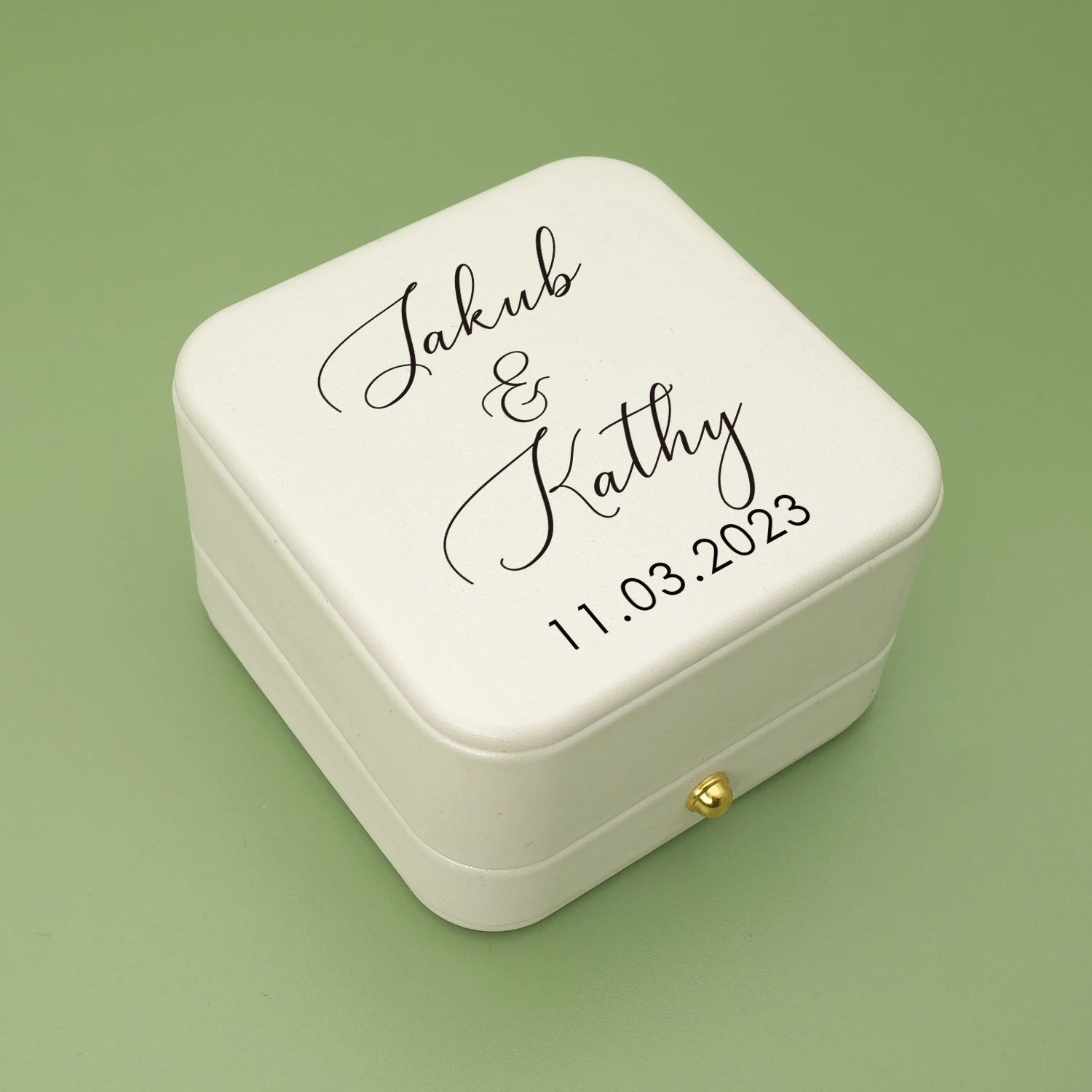Personalized Wedding Ring Box
