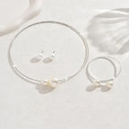 Pearl & Rhinestone Bridal Jewelry Set