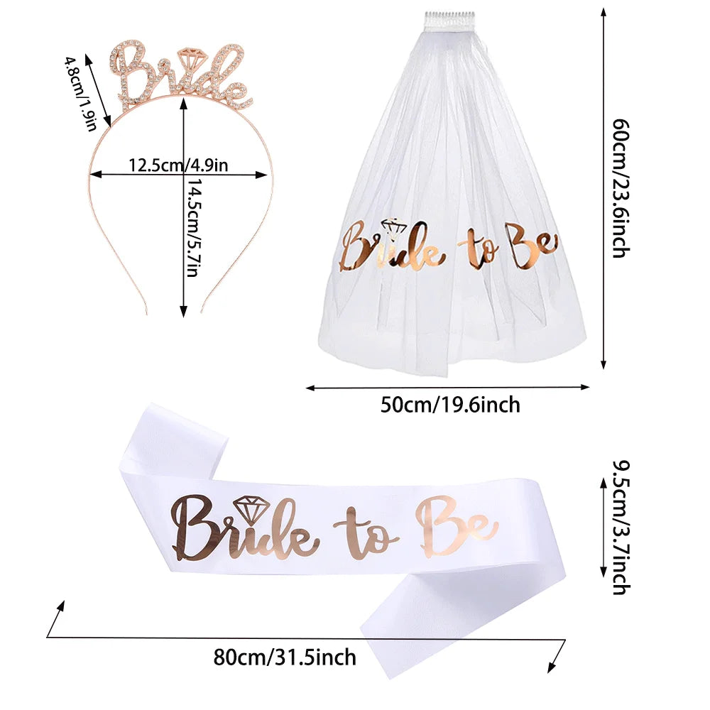 Bride To Be Sash & Veil Set