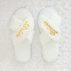 Bridal Open-Toe Slippers