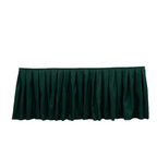 Emerald Green Pleated Table Skirt