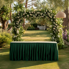 Emerald Green Pleated Table Skirt