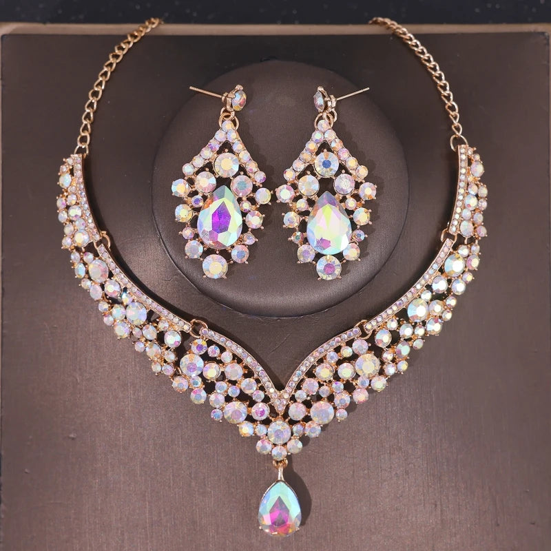 Luxury Crystal Bridal Jewelry Set