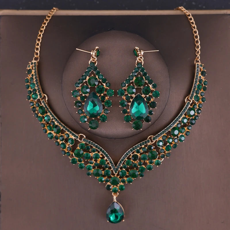 Crystal Bridal Crown Jewelry Set