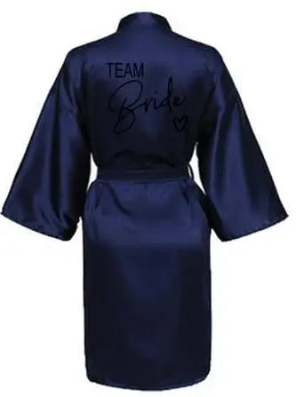 Team Bride Satin Robe