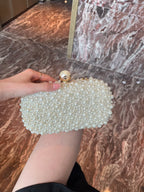 Pearl Beaded Bridal Clutch