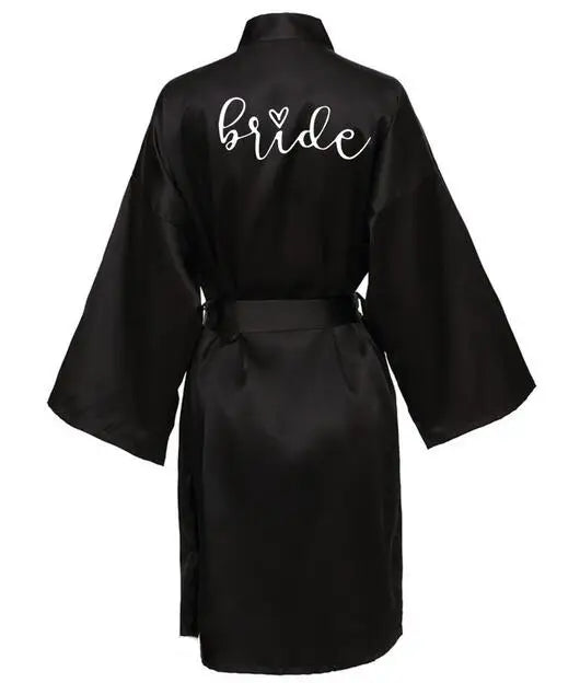 Team Bride Satin Pajama Robe