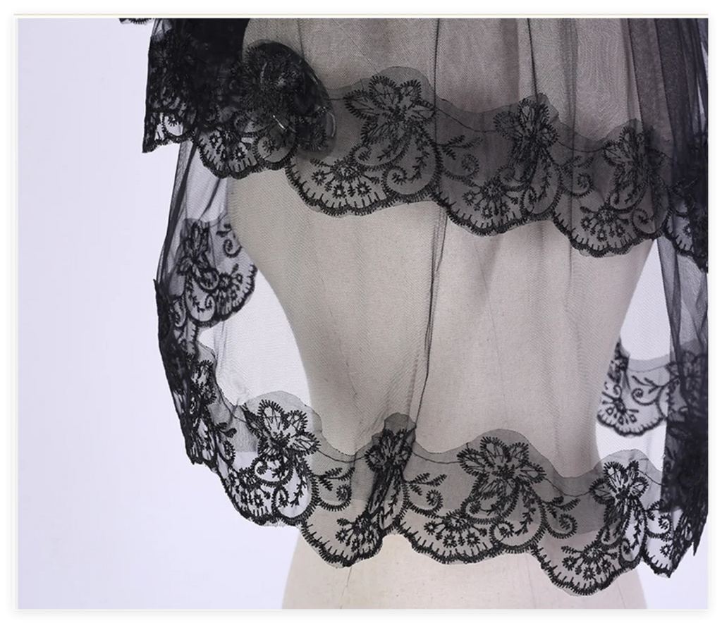 Lace Embroidery Bridal Veil