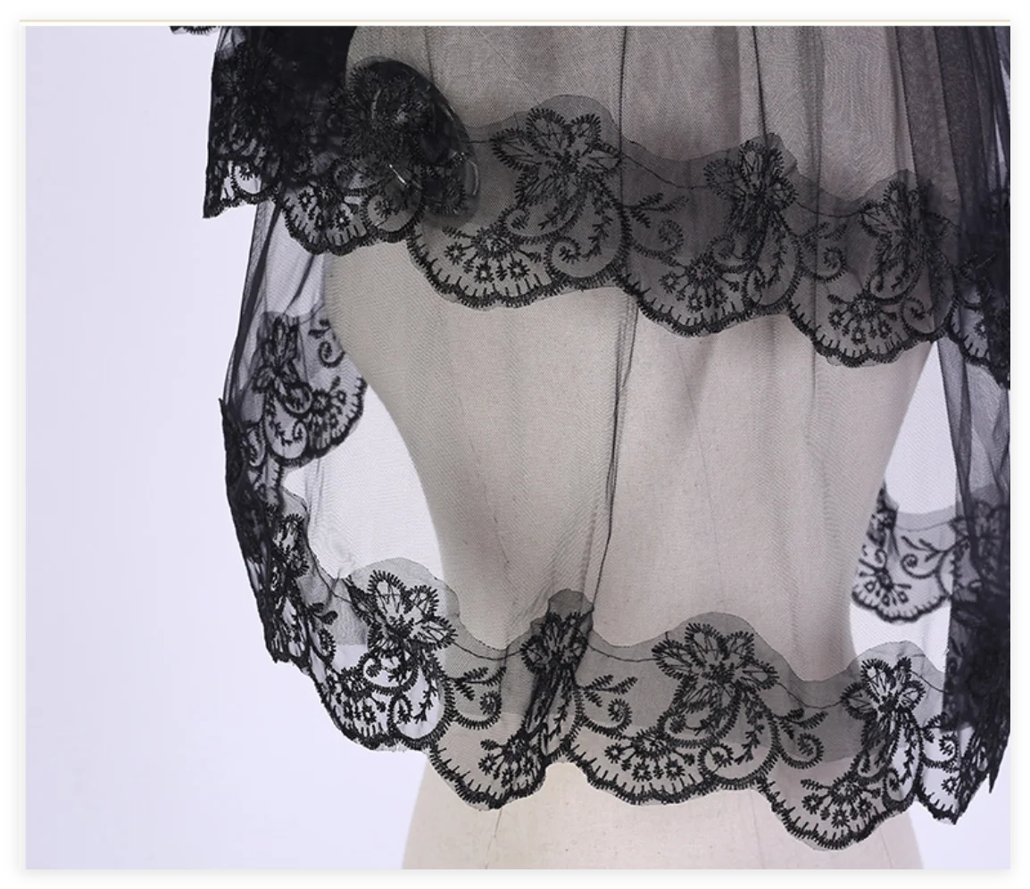 Lace Embroidery Bridal Veil