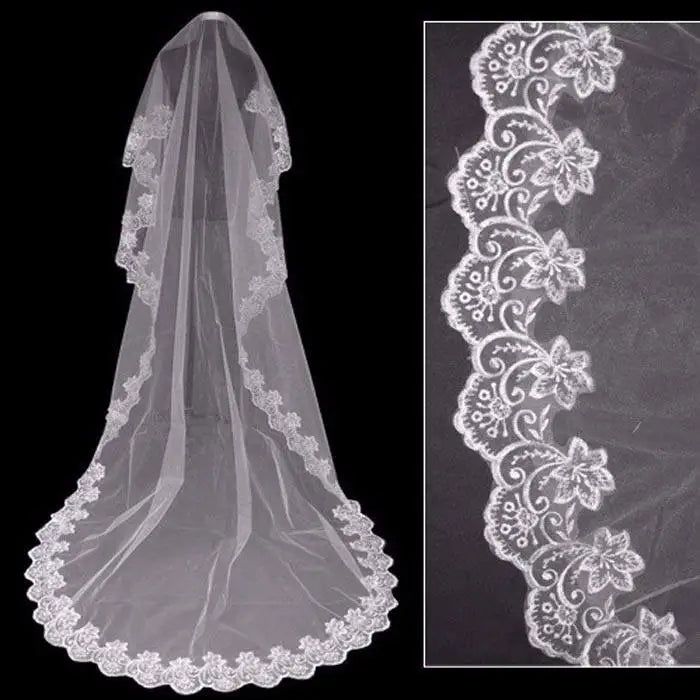 108” Cathedral Lace Bridal Veil