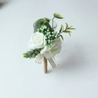 6-Piece Rose Boutonniere Set