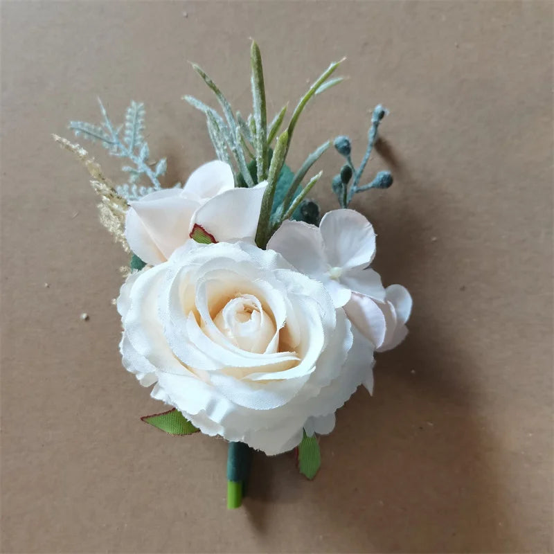 6-Piece Rose Boutonniere Set