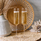Personalized Mr & Mrs Champagne Flutes
