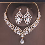 Crystal Bridal Crown Jewelry Set