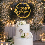 Personalized Mr & Mrs Cake Topper