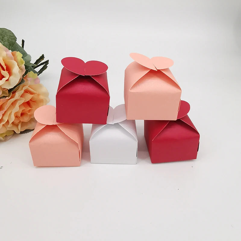 Heart-Shaped Wedding Favor Boxes