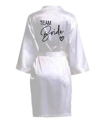 Team Bride Satin Robe