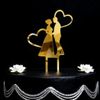 Acrylic Couple Wedding Cake Topper