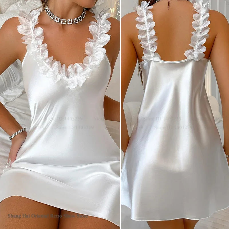 Bride Lace Satin Robe Set