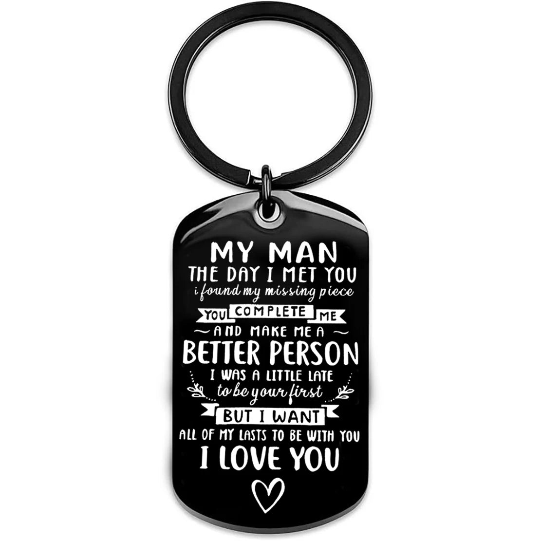 “I Love You” Romantic Keychain