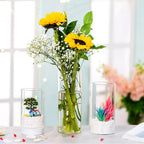 Tall Clear Glass Centerpiece Vase