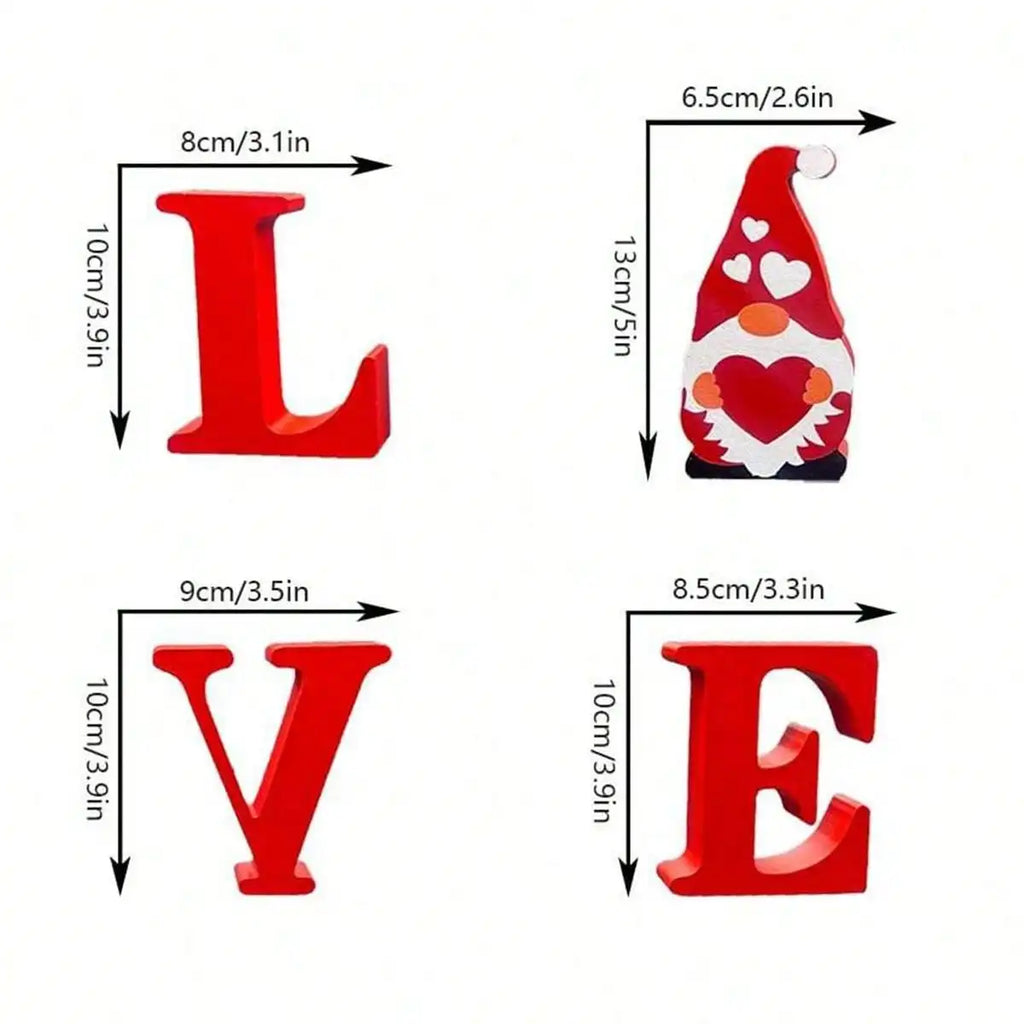 Wooden Mr & Mrs Table Decor