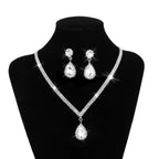 Water Drop Wedding Jewelry Set