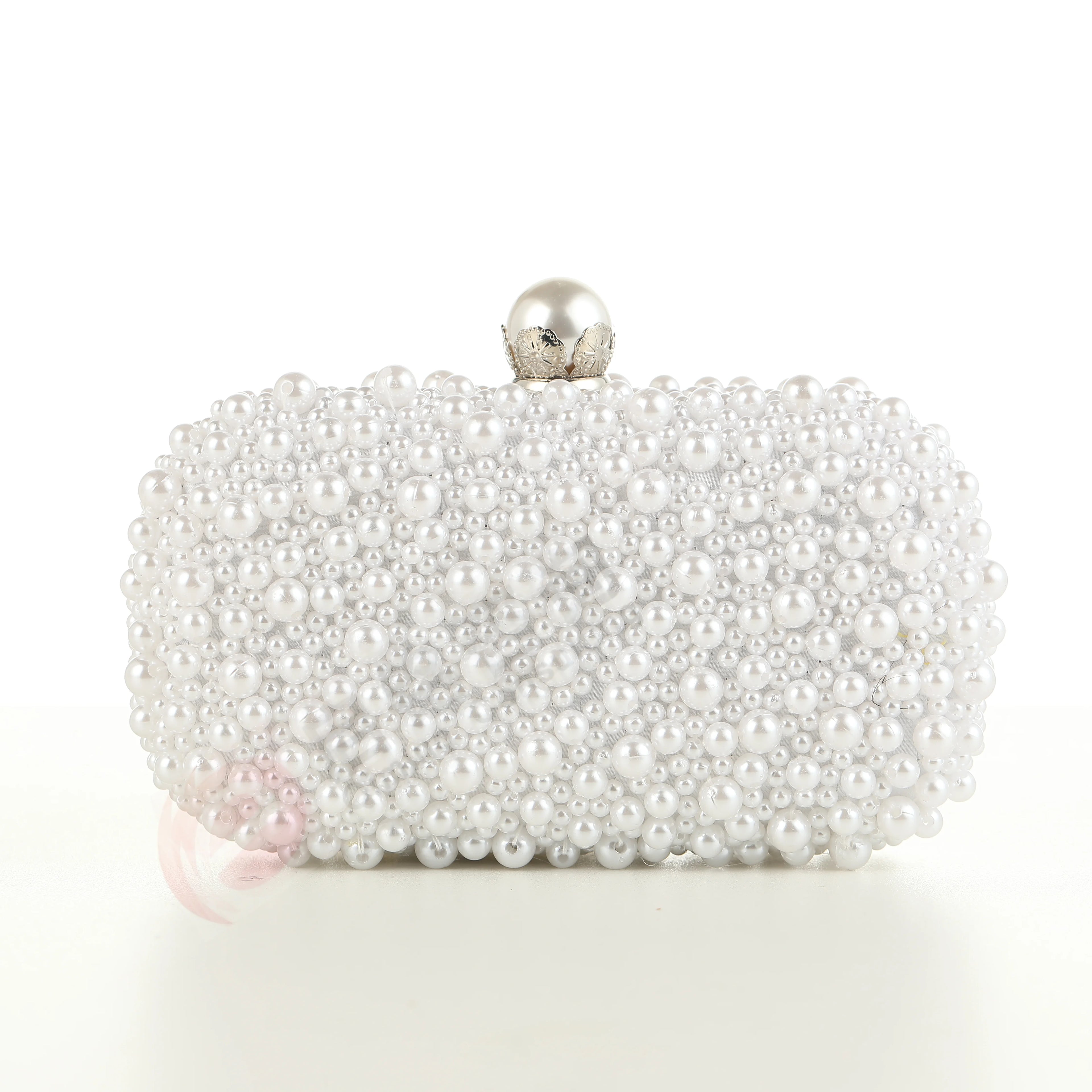 Pearl Beaded Bridal Clutch