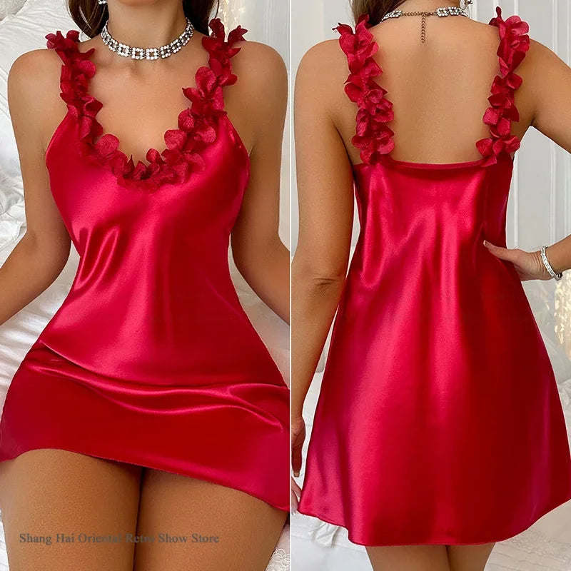 Bride Lace Satin Robe Set