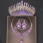 Crystal Bridal Crown Jewelry Set