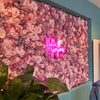 Silk Rose & Peony Flower Wall Panel
