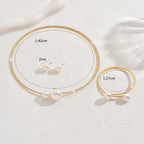 Pearl & Rhinestone Bridal Jewelry Set