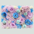 Silk Rose & Peony Flower Wall Panel