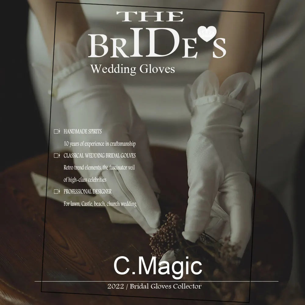 Satin & Tulle Bridal Gloves