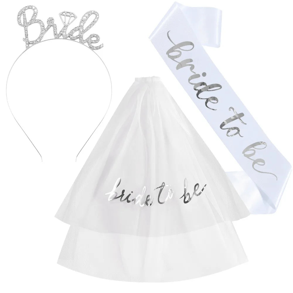 Bride To Be Tiara Veil Set