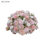 Pink Artificial Flower Decor Set