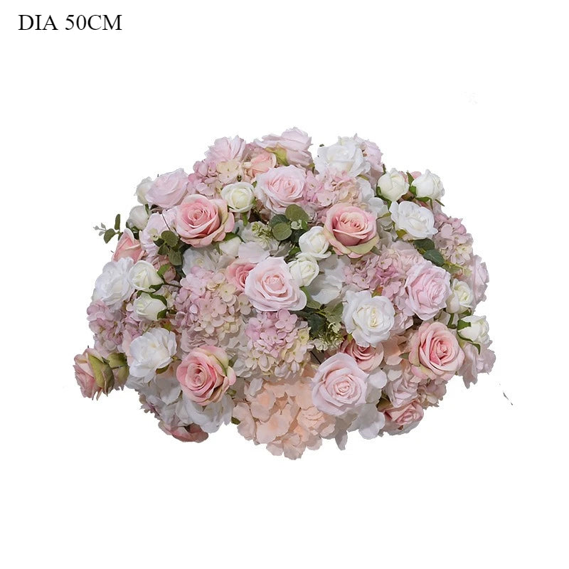 Pink Artificial Flower Decor Set