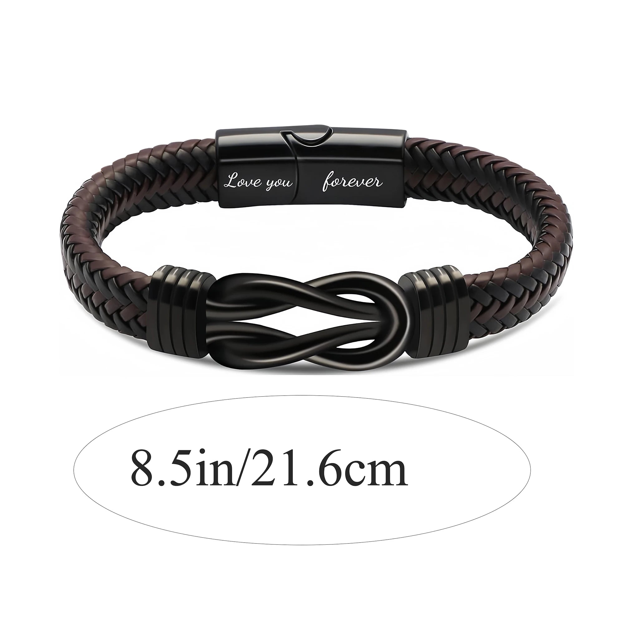 “To My Man” Leather Bracelet