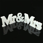 Wooden Mr & Mrs Table Decor
